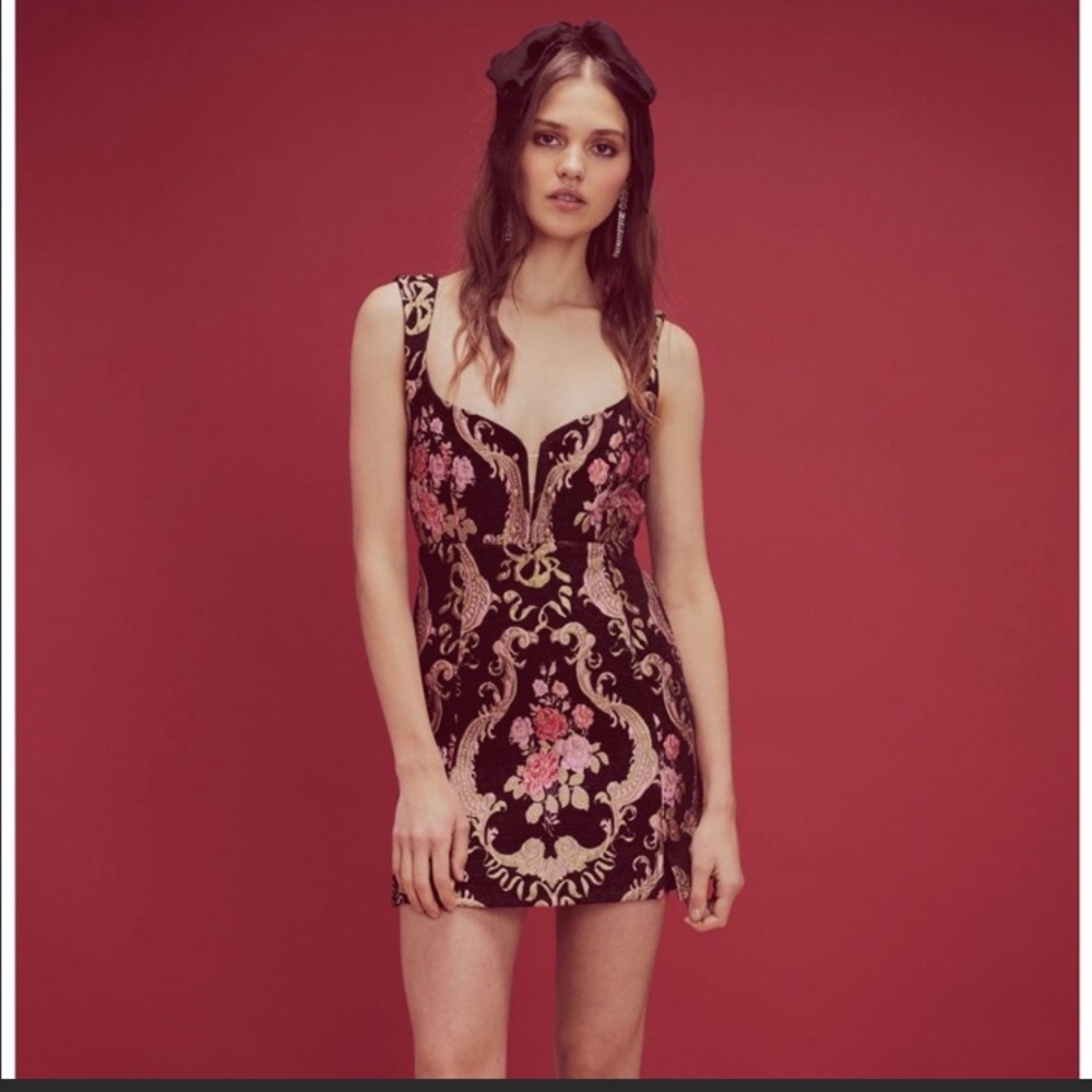 For Love & Lemons Brocade Tapestry Dress